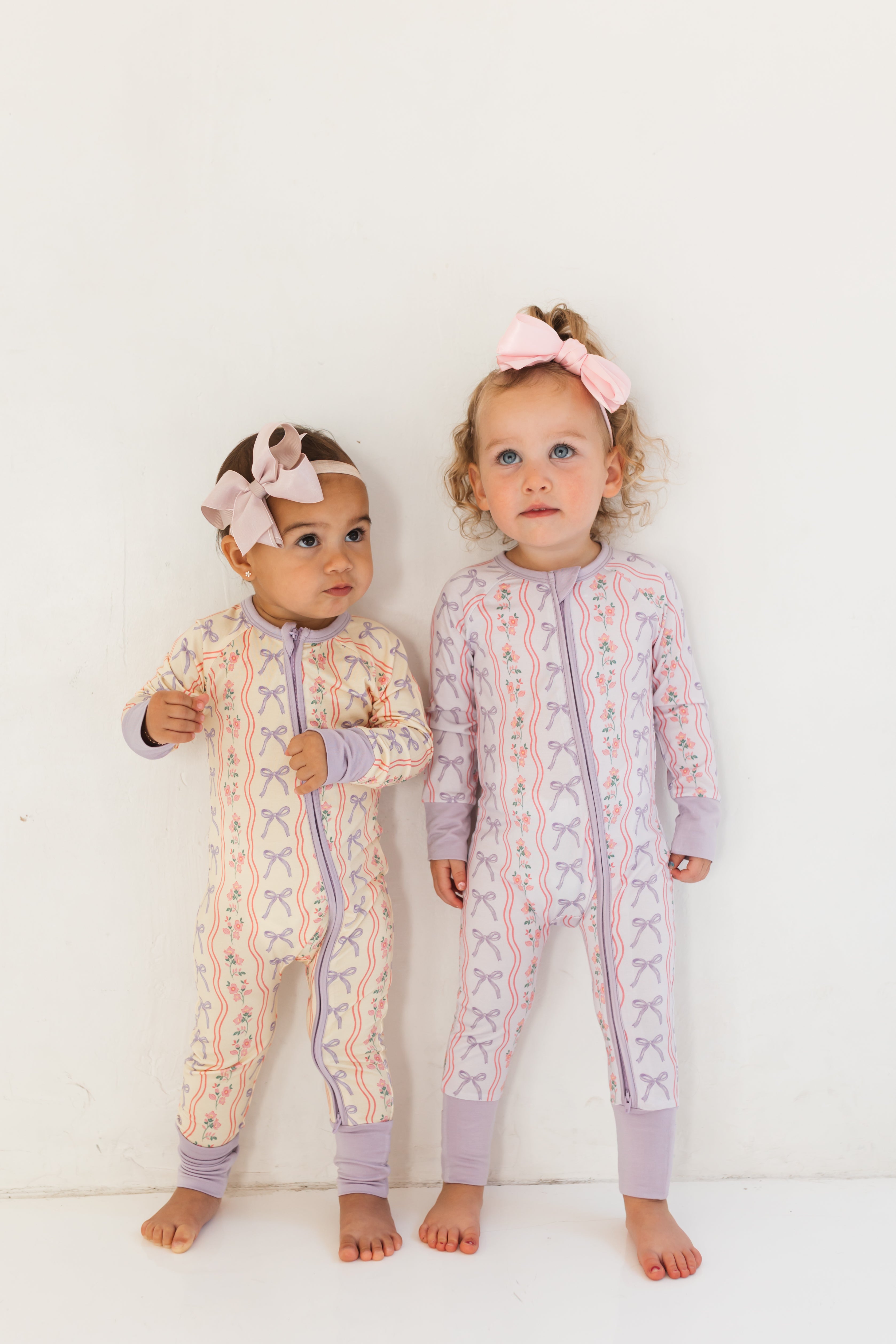 Yellow Amelia Bow Zipper Romper