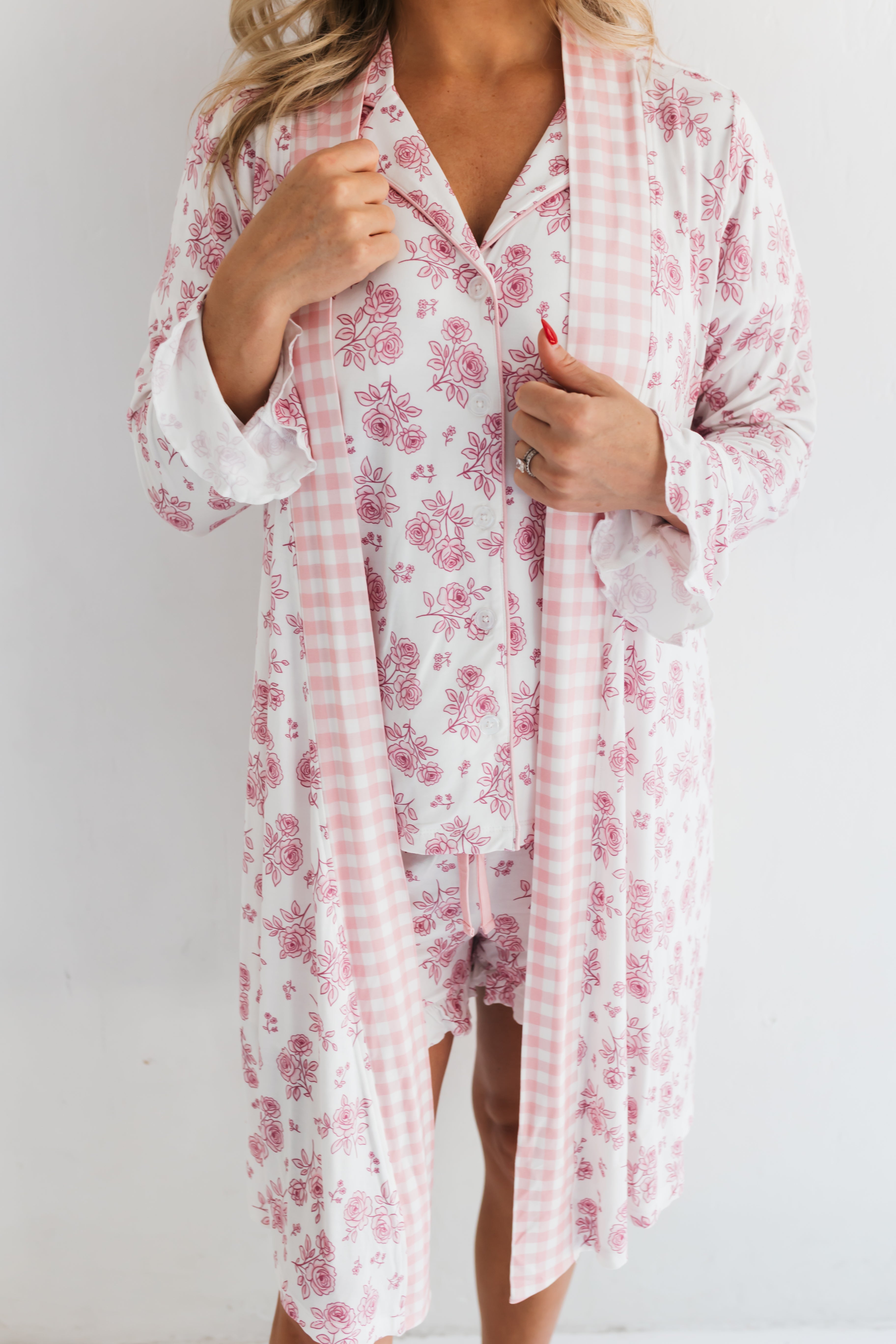 Blush Rose Garden Women's Robe