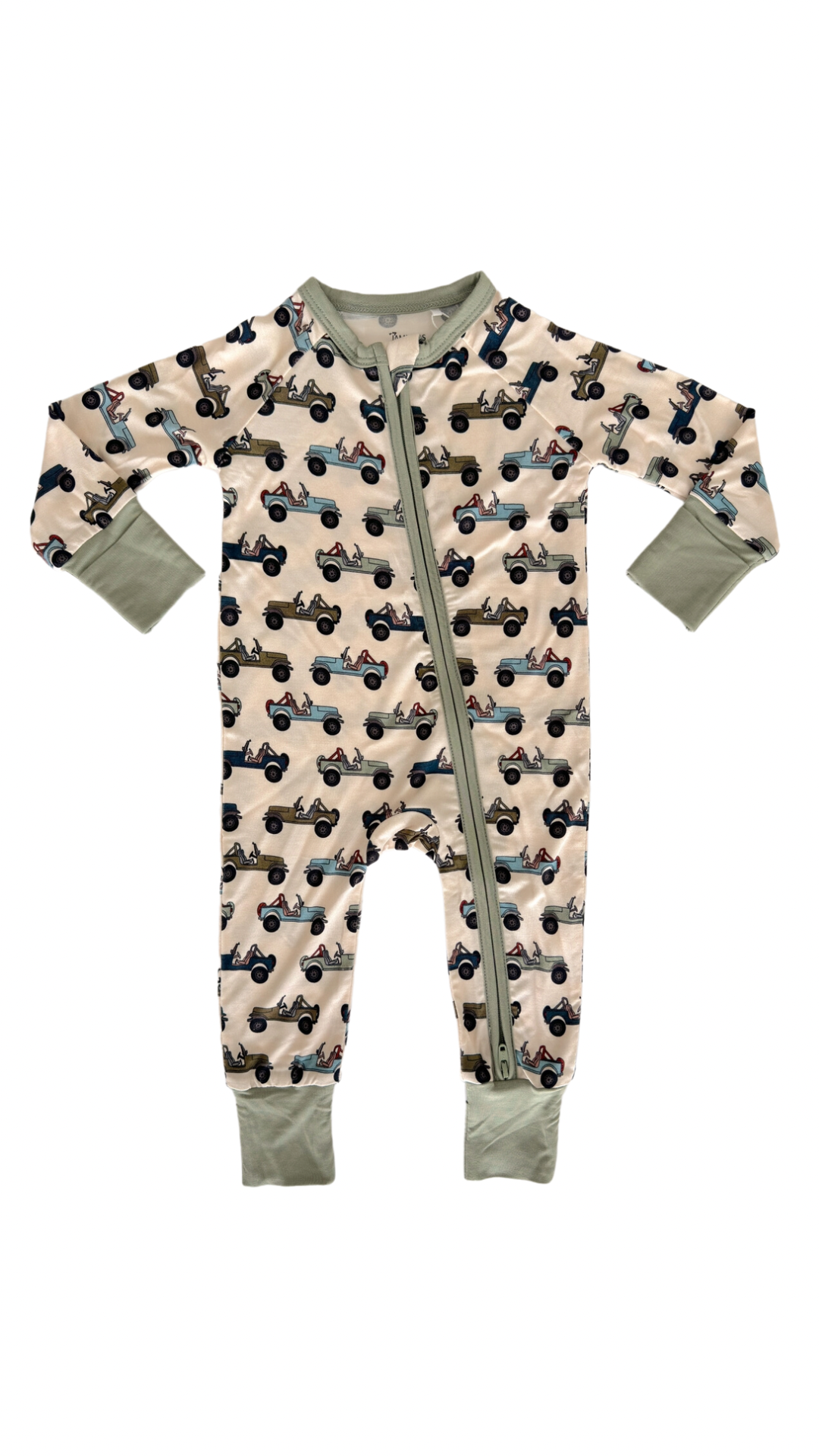 Jeep Beep Beep Zipper Romper