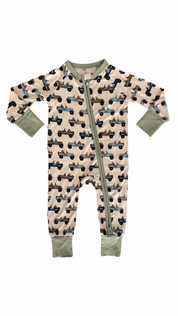 Jeep Beep Beep Zipper Romper