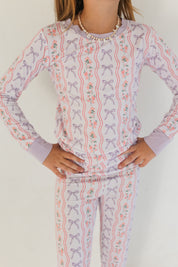 Purple Amelia Bow Two Piece Set