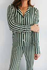 Green Stripe Women's Set