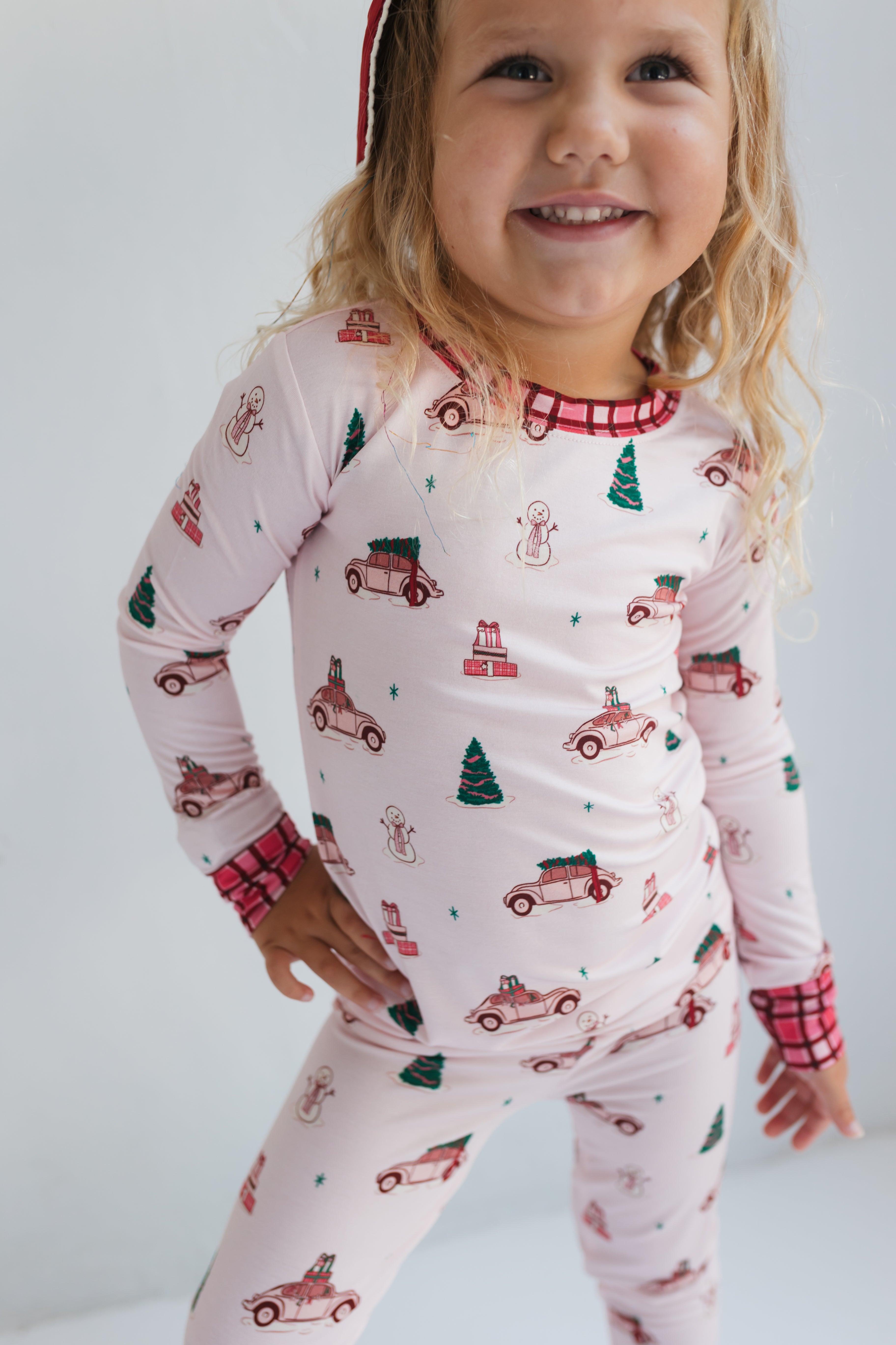 Pink Holly Jolly Cruisers Two Piece Set