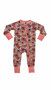 Piece of Pumpkin Pie Zipper Romper