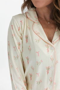 Tulip Fields Women's Long Sleeve Short Set