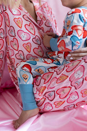 Pink Fur-Ever Valentine Women's Long Sleeve Ruffle Set