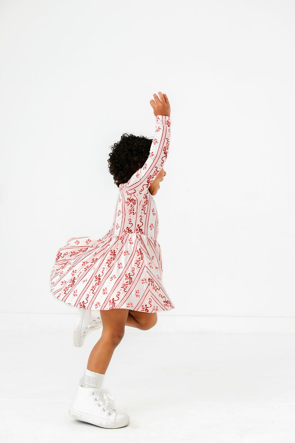 Vintage Love Long Sleeve Twirl Dress