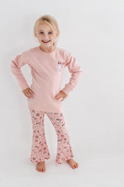 IMJ Ghost Sweatshirt and Flare Pant Set