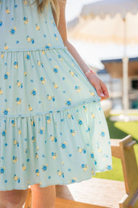 Floral and Gingham Tier Twirl Dress IMJ x Karissa Abbott