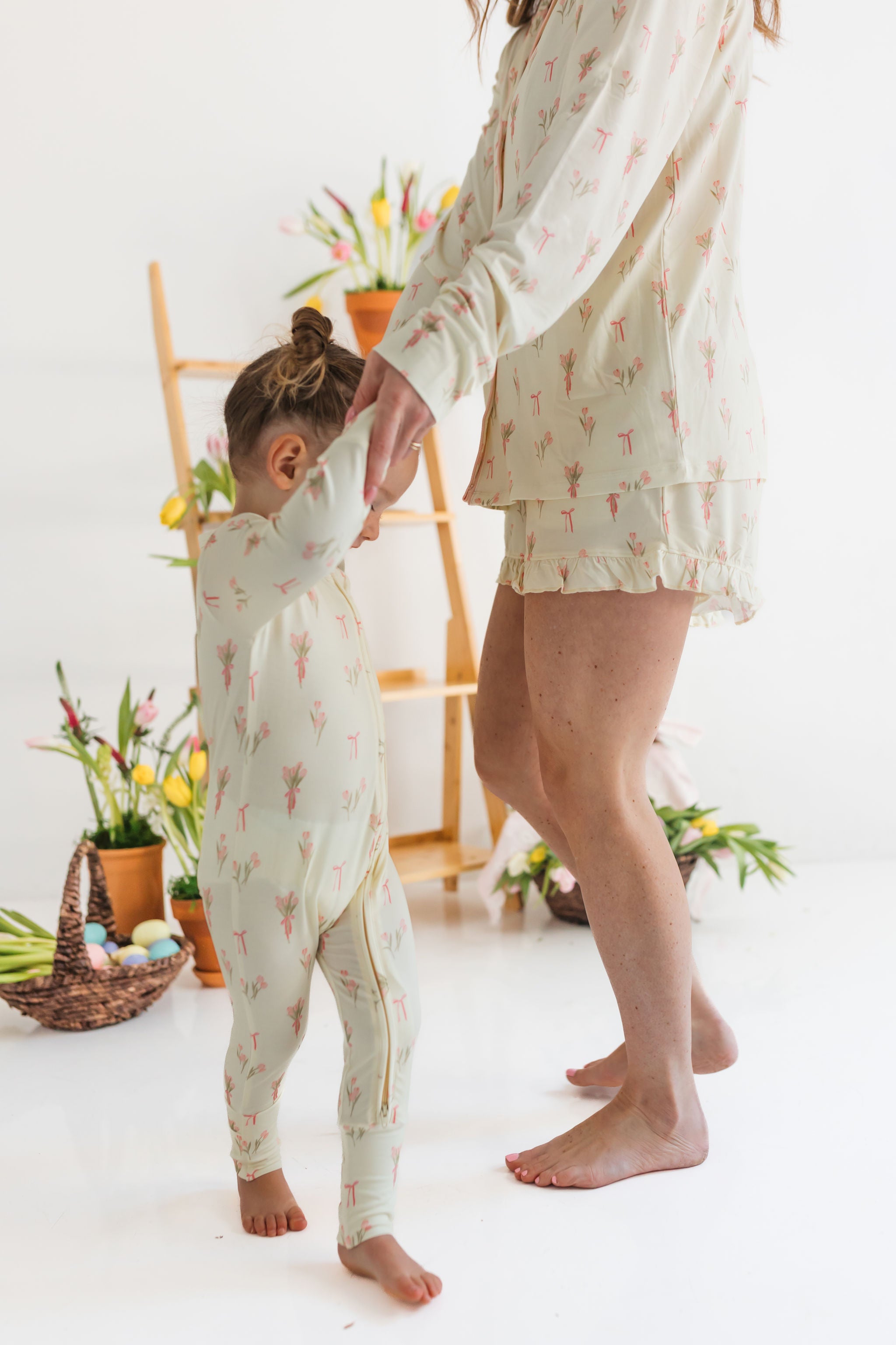 Tulip Fields Zipper Romper – In My Jammers