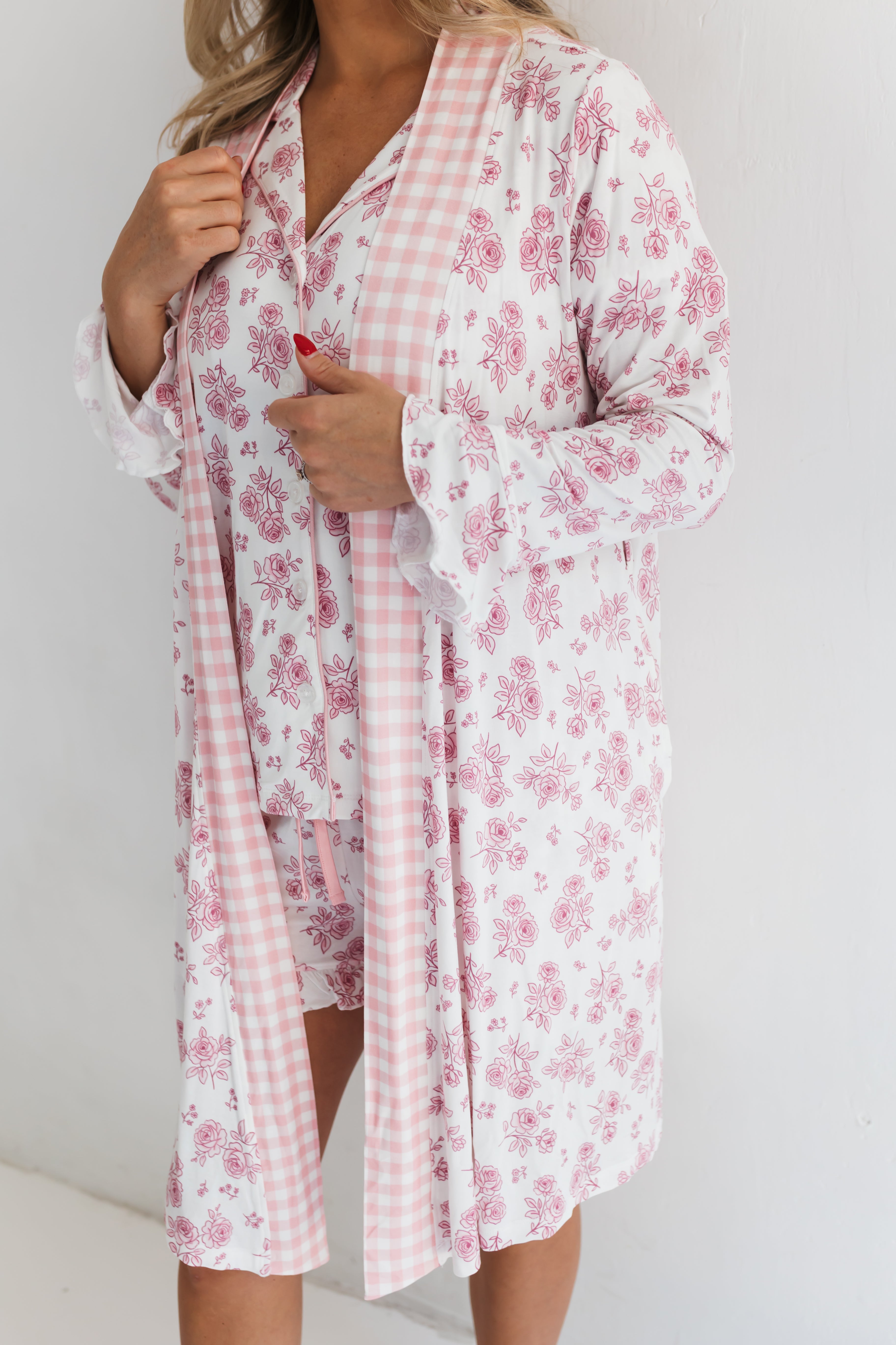 Blush Rose Garden Women's Robe
