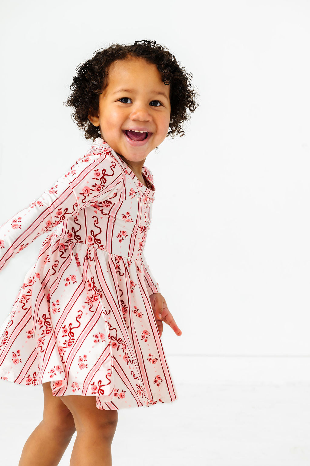 Vintage Love Long Sleeve Twirl Dress