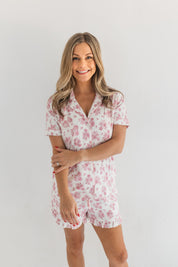 Blush Rose Garden Women's Short Set