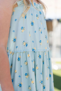 Floral and Gingham Tier Twirl Dress IMJ x Karissa Abbott