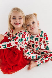 PRE-ORDER SHIPPING 12/3 - Christmas Bows Two Piece Set