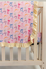 Multicolor Bow Blanket