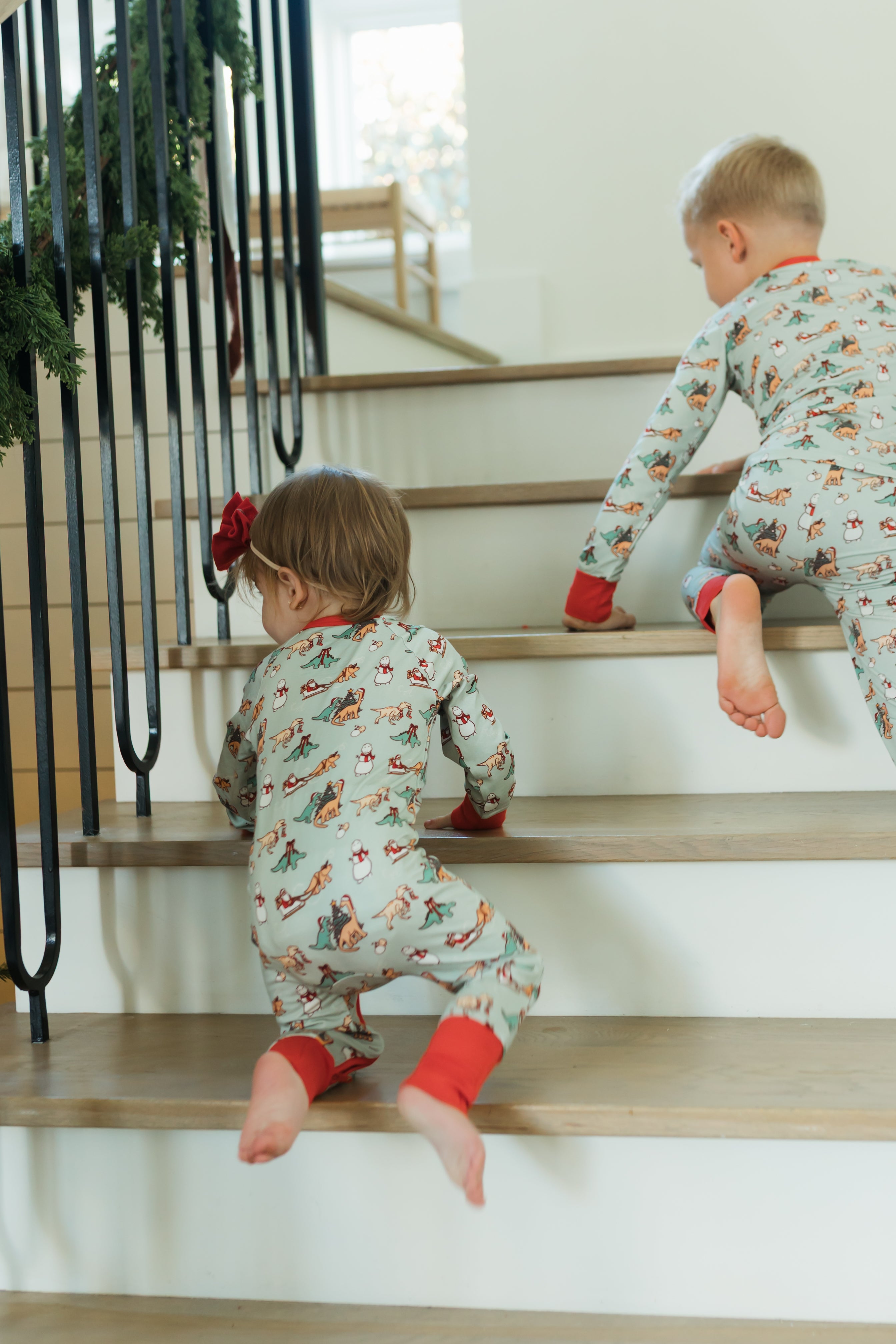 Christmas Dinos Two Piece Set IMJ x Daryl-Ann Denner