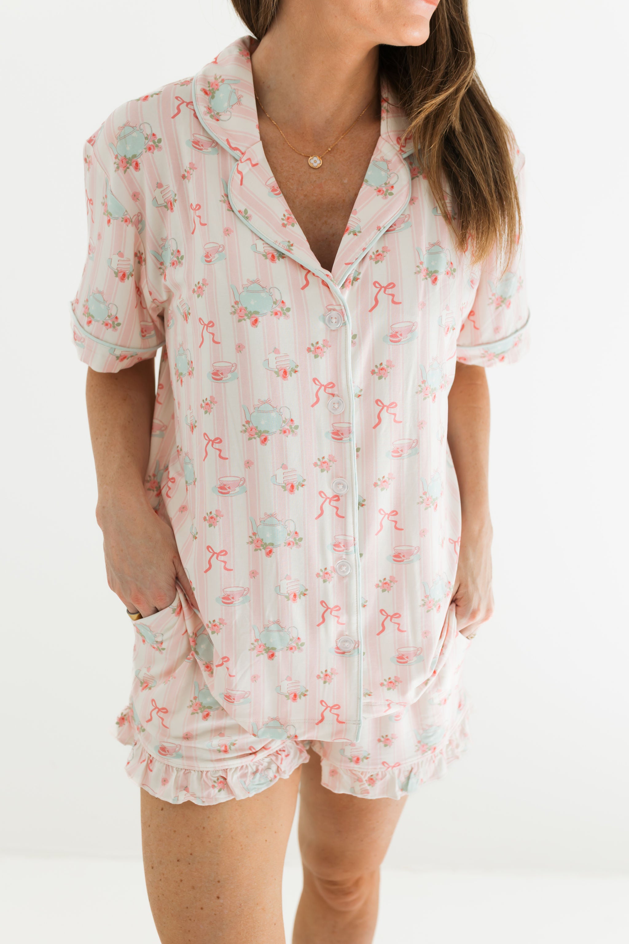 Tea Party Women's Short Set