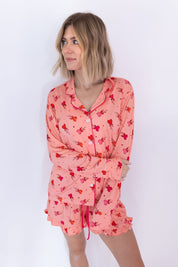 Pink Sugar Rush Women's Long Sleeve Short Set