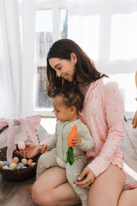 Pink Little Goose Women's Long Sleeve Short Set