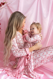 Vintage Love Women's Long Sleeve Ruffle Pant Set