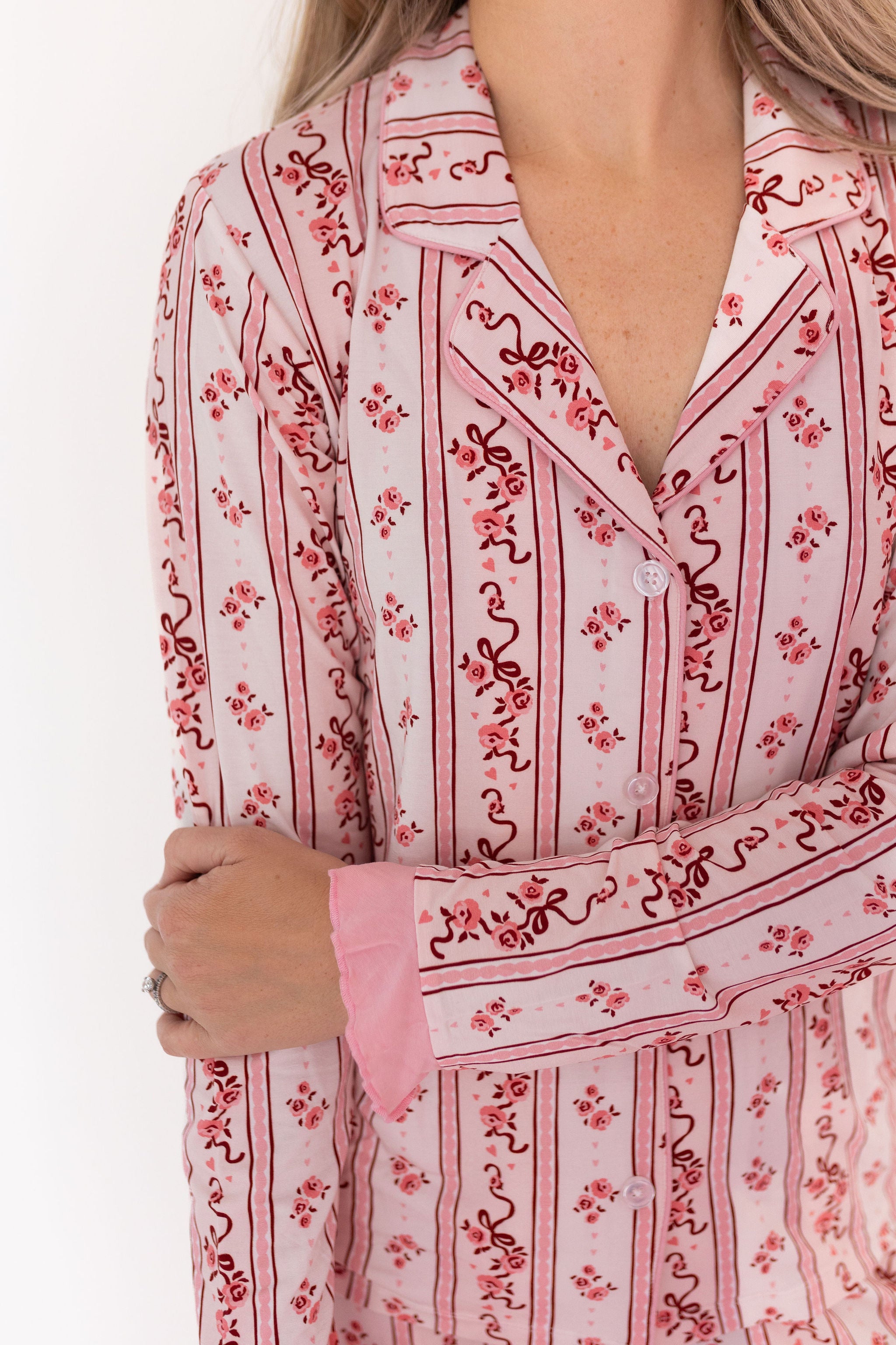 Vintage Love Women's Long Sleeve Ruffle Pant Set