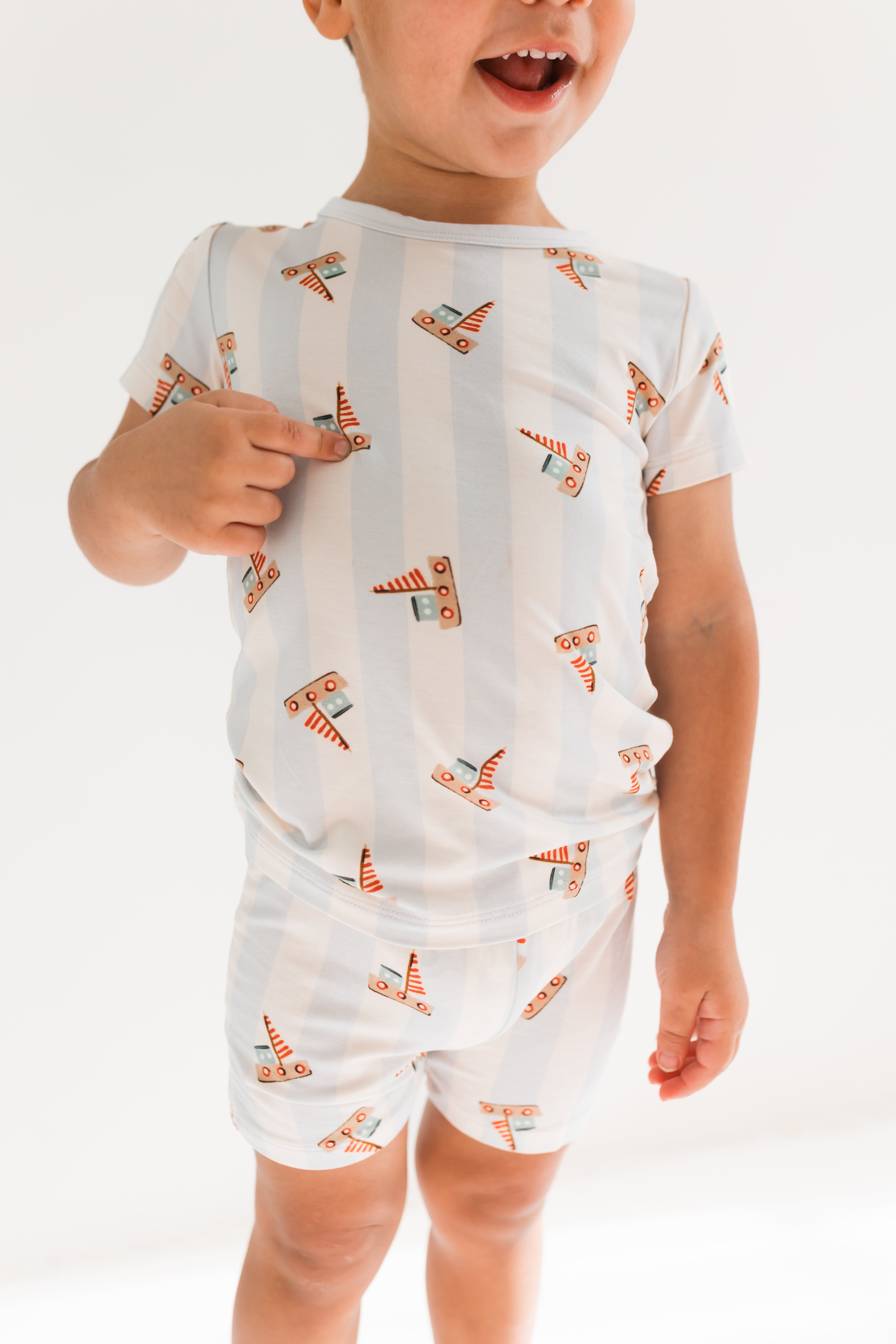 Little Sailboat Two Piece Short Set