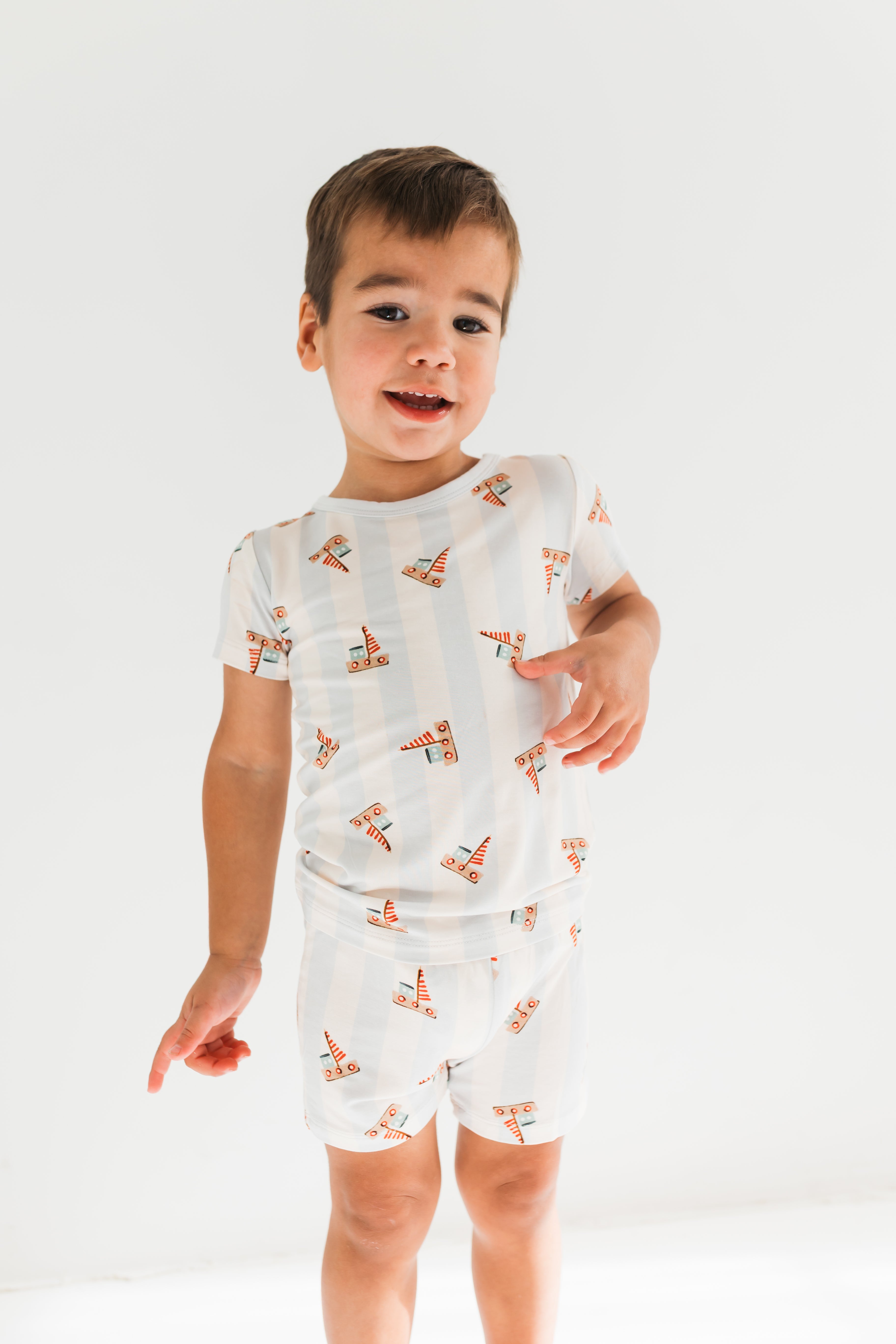 Little Sailboat Two Piece Short Set