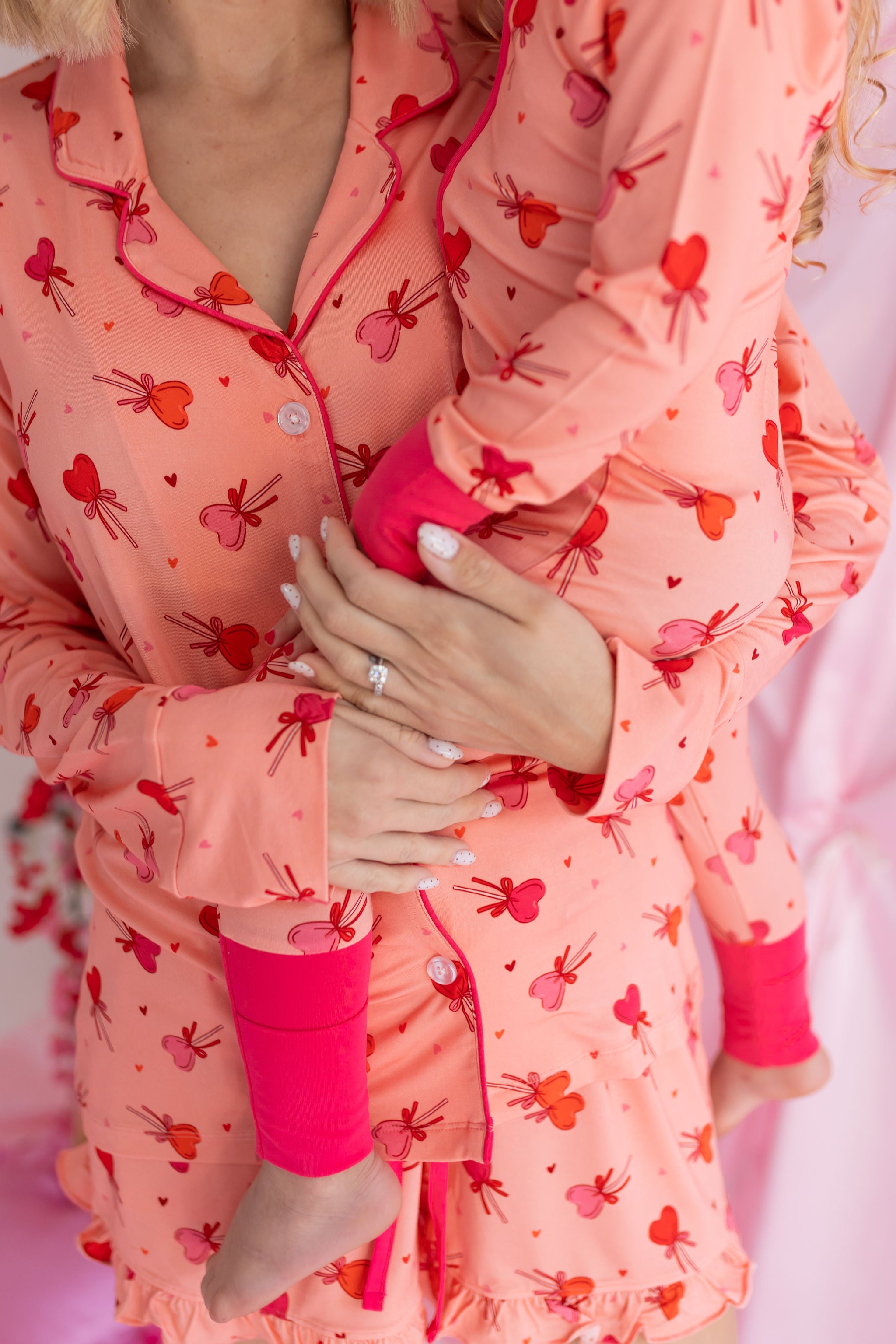 Pink Sugar Rush Women's Long Sleeve Short Set