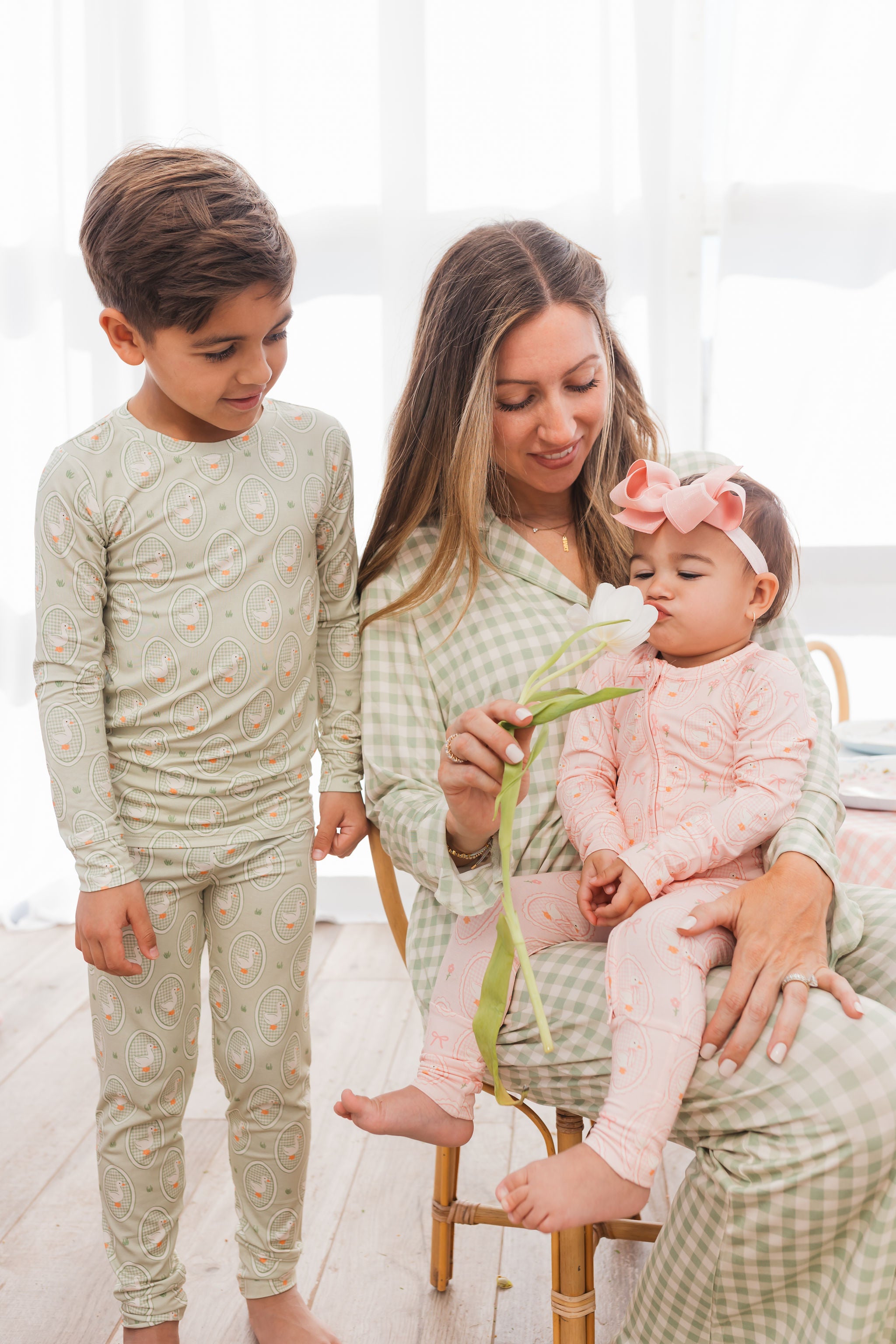 Green Little Goose Two Piece Set