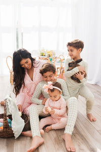 Green Gingham Two Piece Set