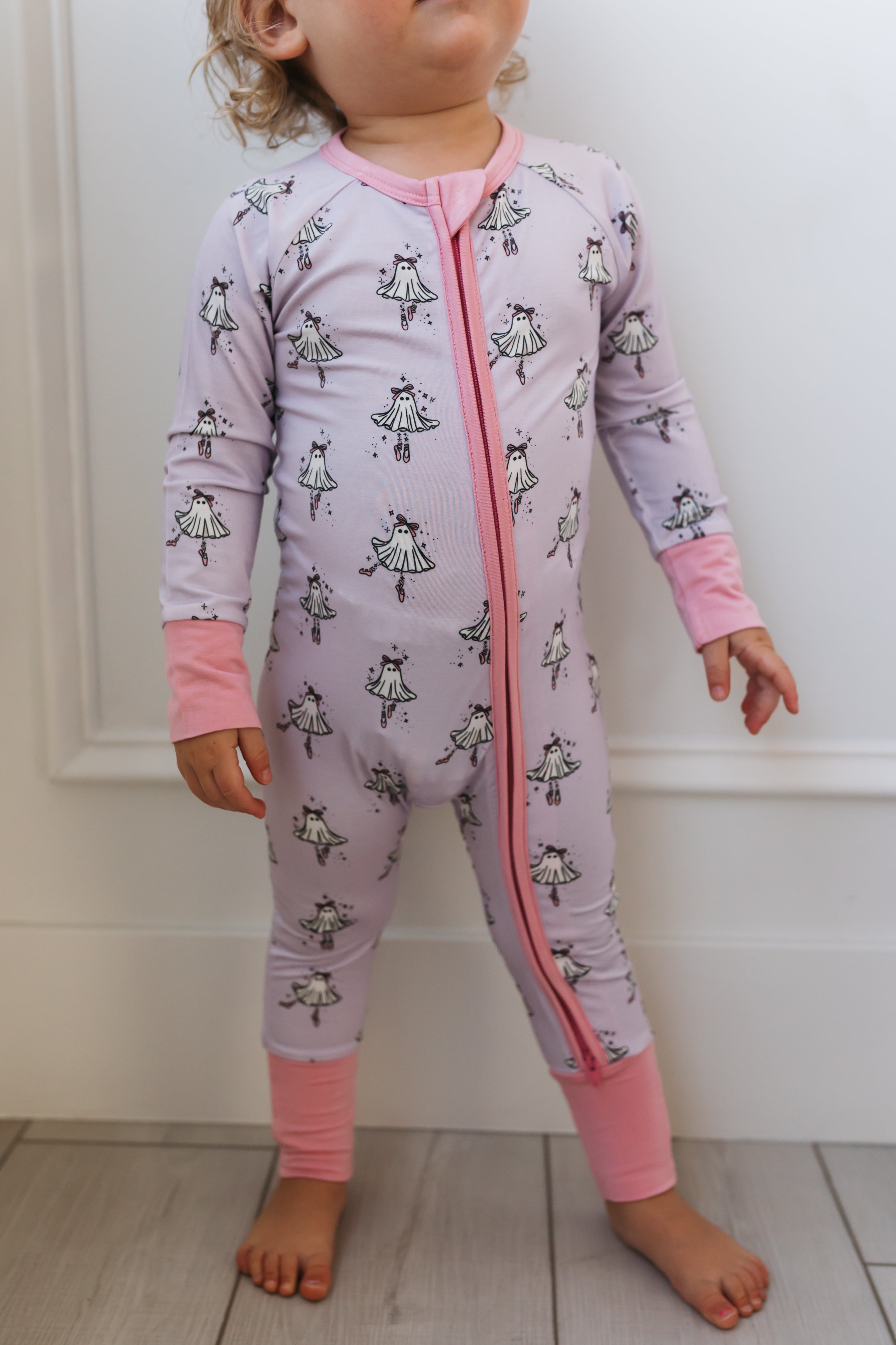 Ballerina Ghost Zipper Romper – In My Jammers