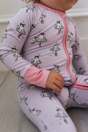 Ballerina Ghost Zipper Romper