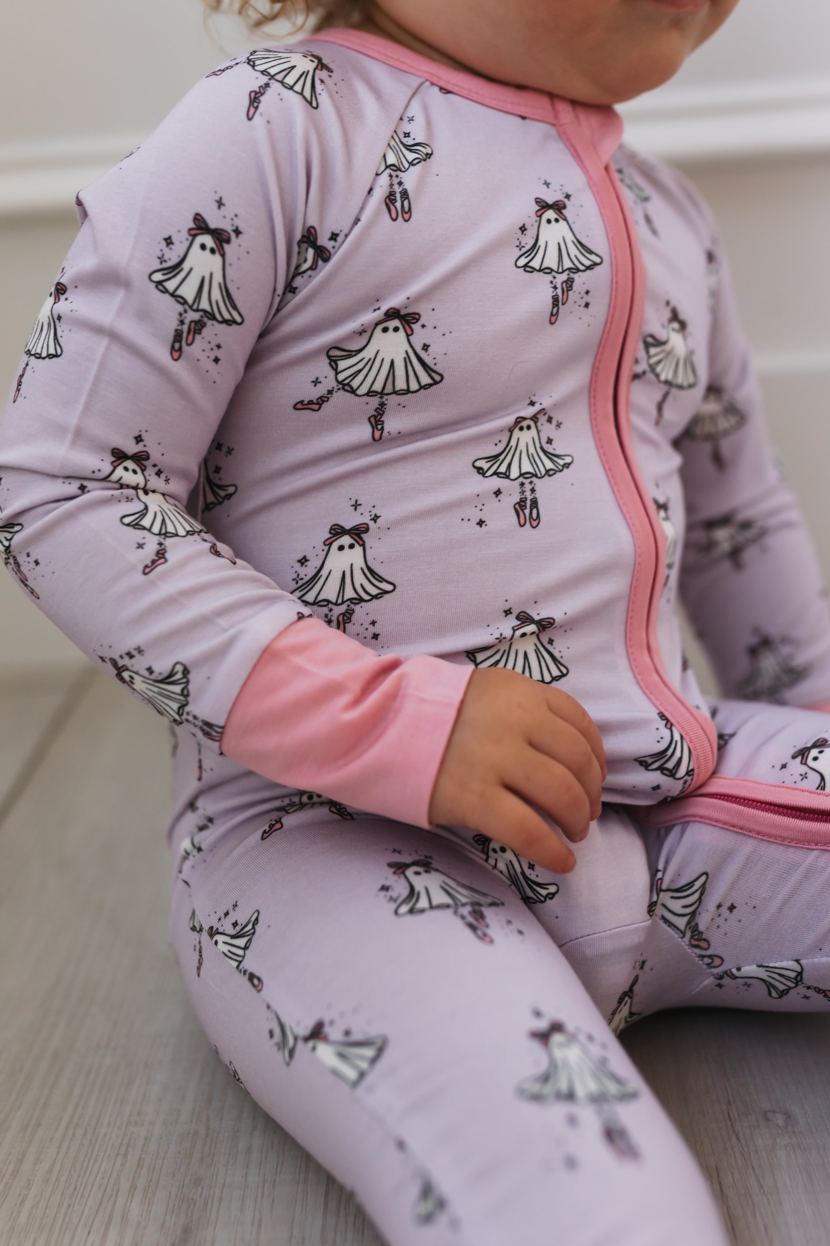 Ballerina Ghost Zipper Romper