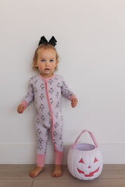 Ballerina Ghost Zipper Romper