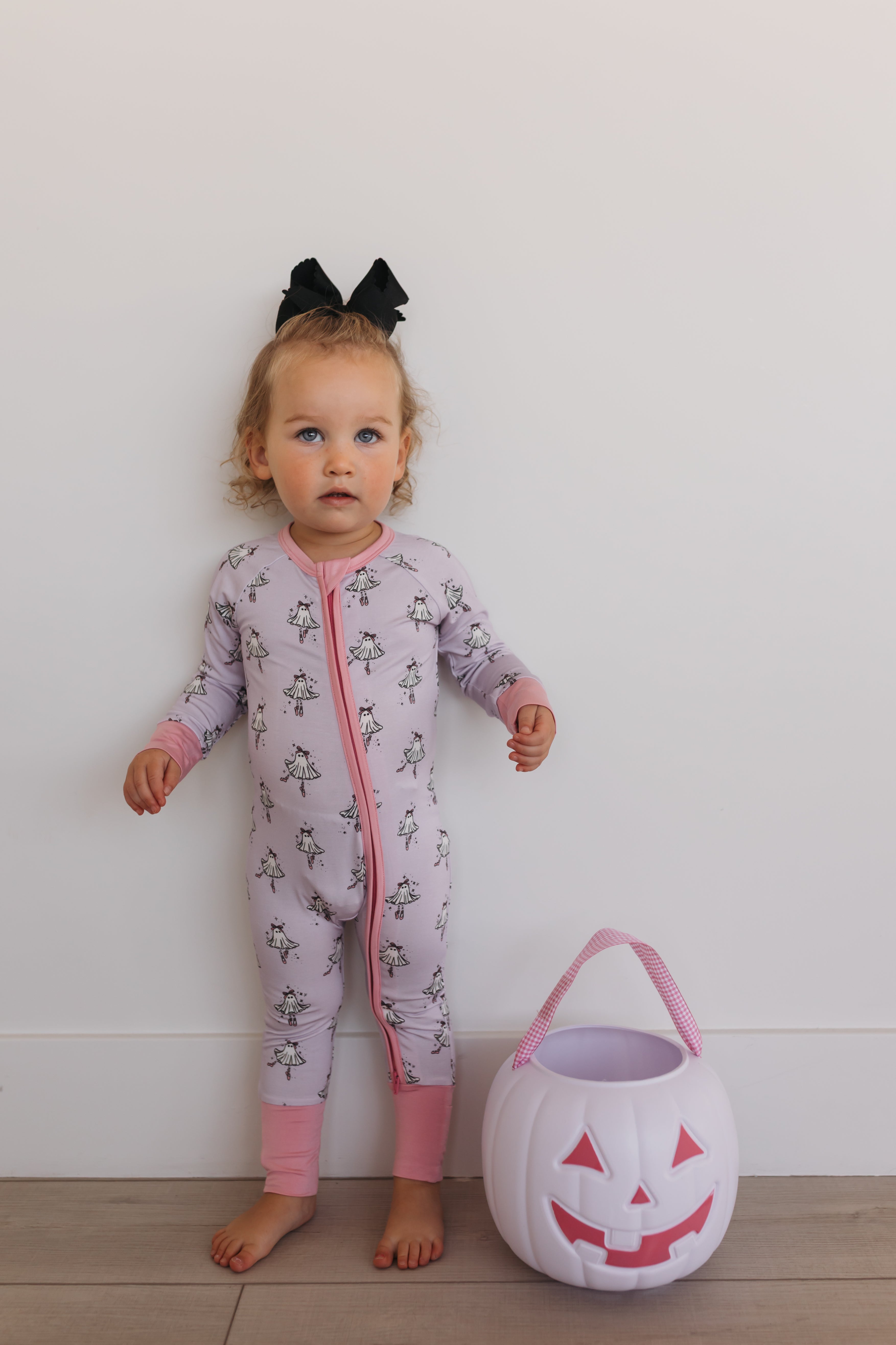 Ballerina Ghost Zipper Romper