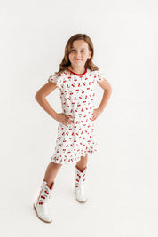 Red Cherry Nightgown Jammers x Wild + Rae