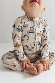 Little Excavator Zipper Romper