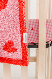 Red Hearts Plush Blanket