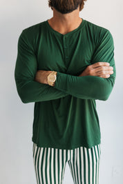 Green Stripe Men's Top