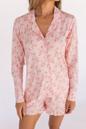 Rosie Bow Women's Long Sleeve Short Set