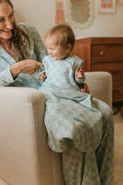 Blue Checkered Sleep Sack 1.0 Tog Jammers x Karrie Locher