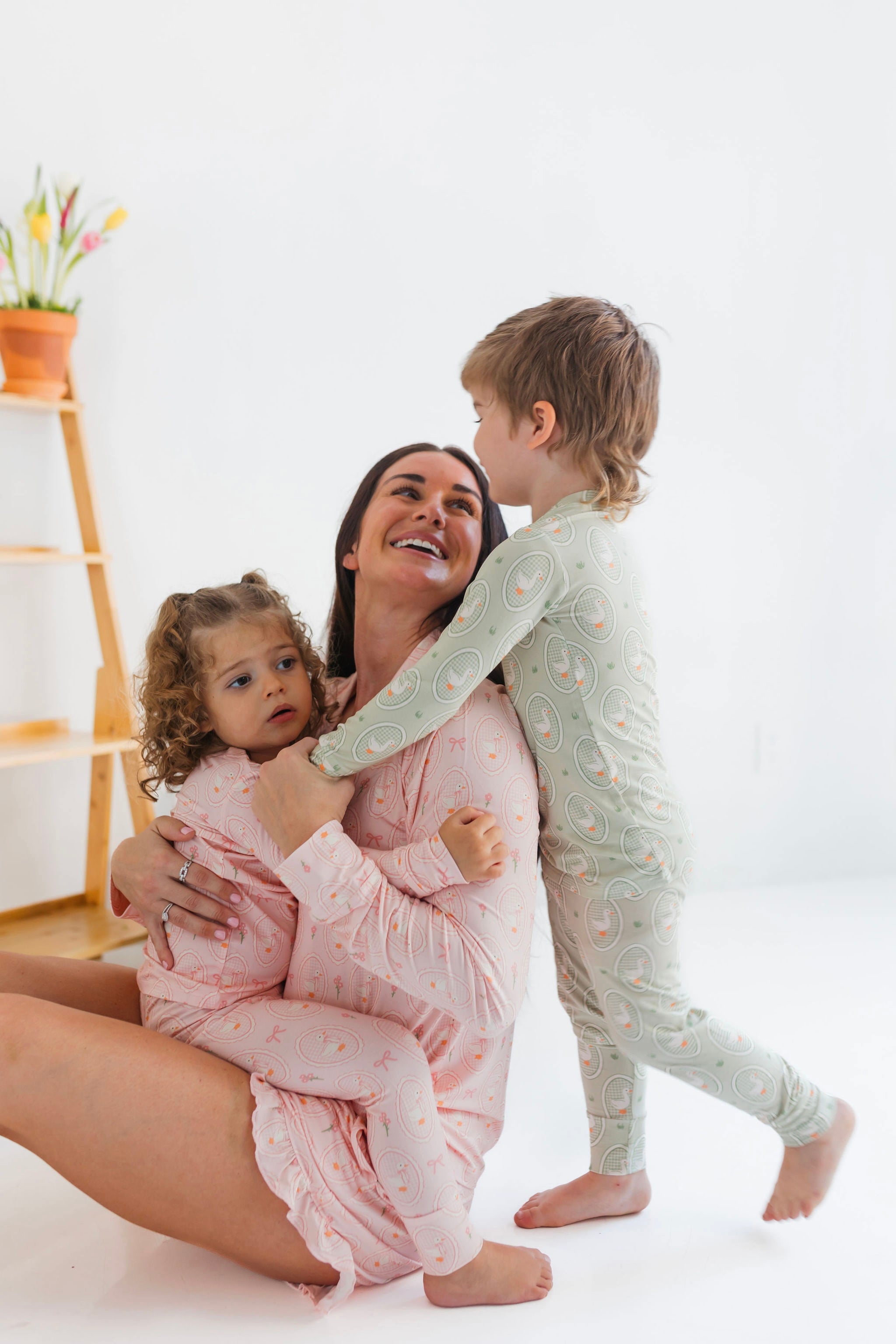 Green Little Goose Two Piece Set