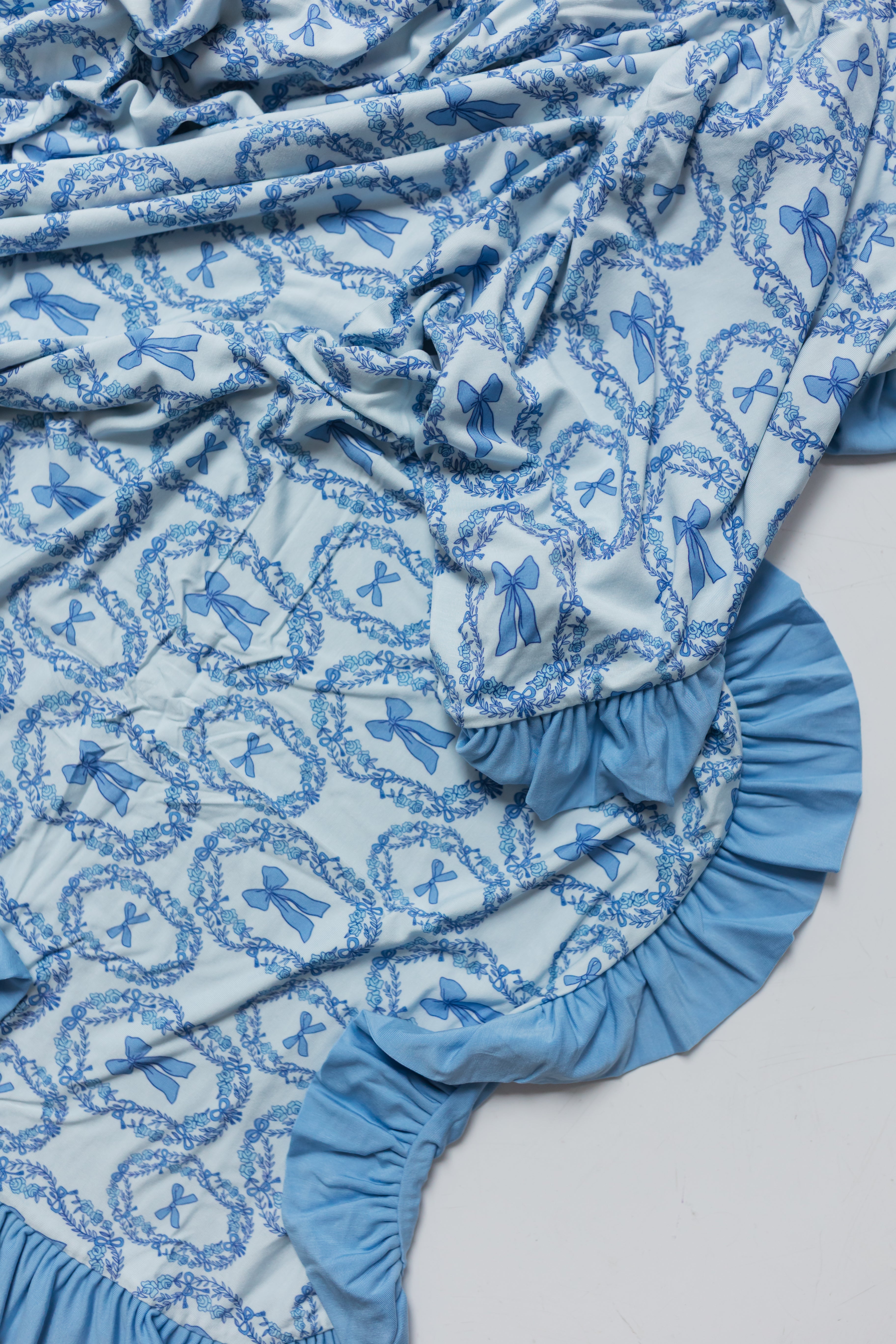 Julia Bow Ruffle Blanket