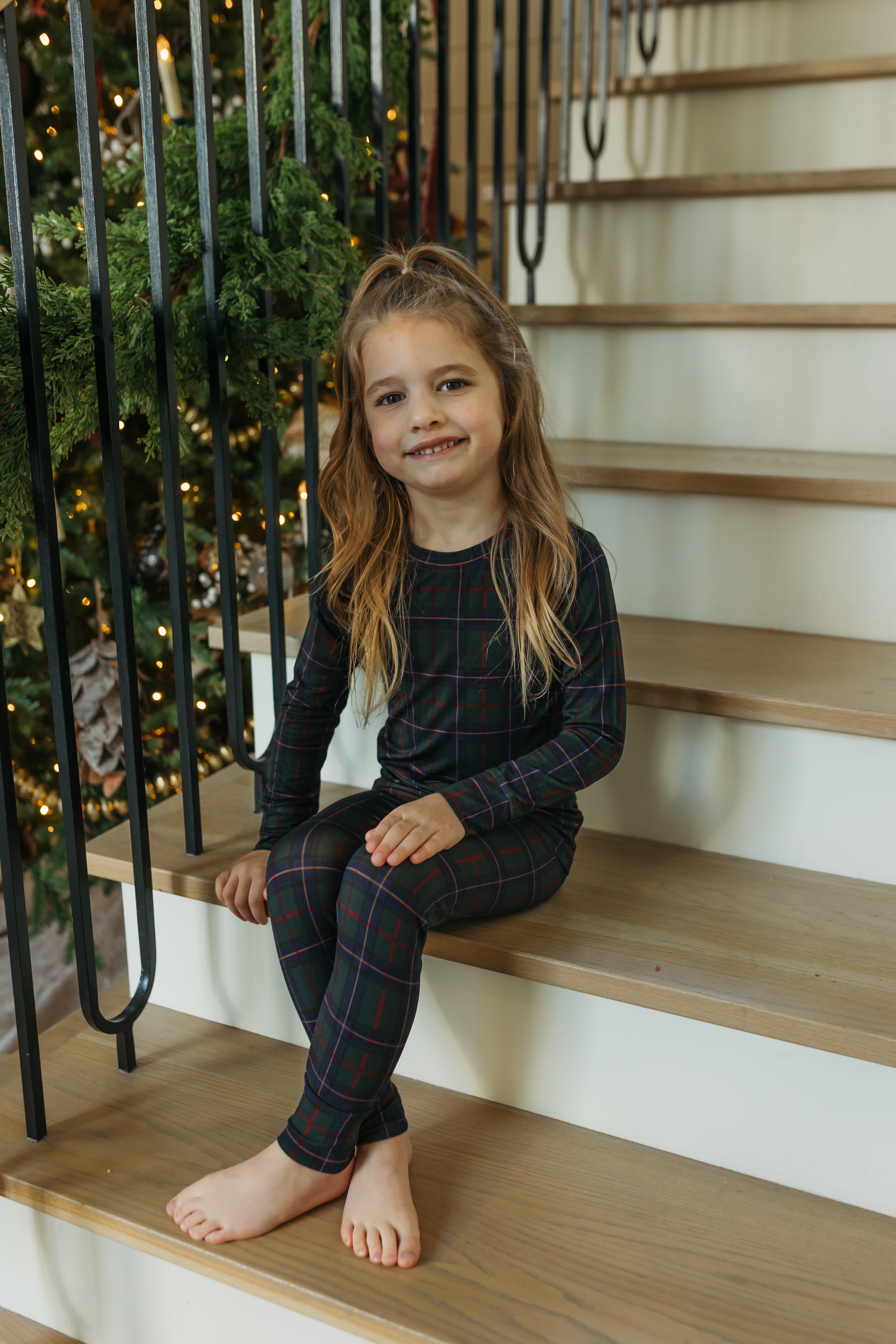 Midnight Mistletoe Plaid Two Piece Set IMJ x Daryl-Ann Denner