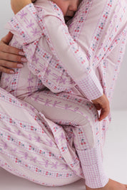 Cherry Gingham Women's Long Sleeve Set