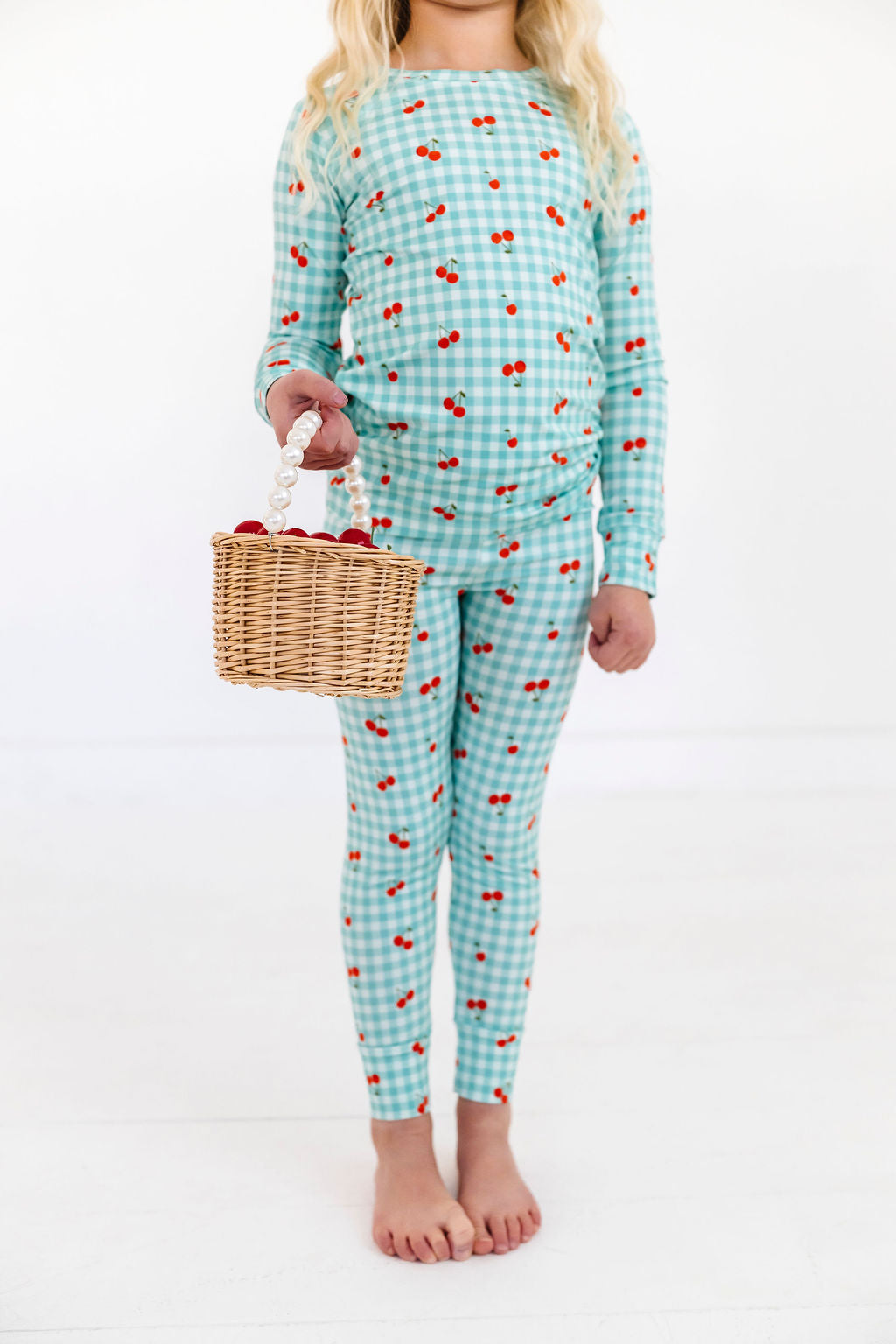 Cherry Gingham Two Piece Set