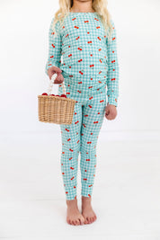 Cherry Gingham Two Piece Set