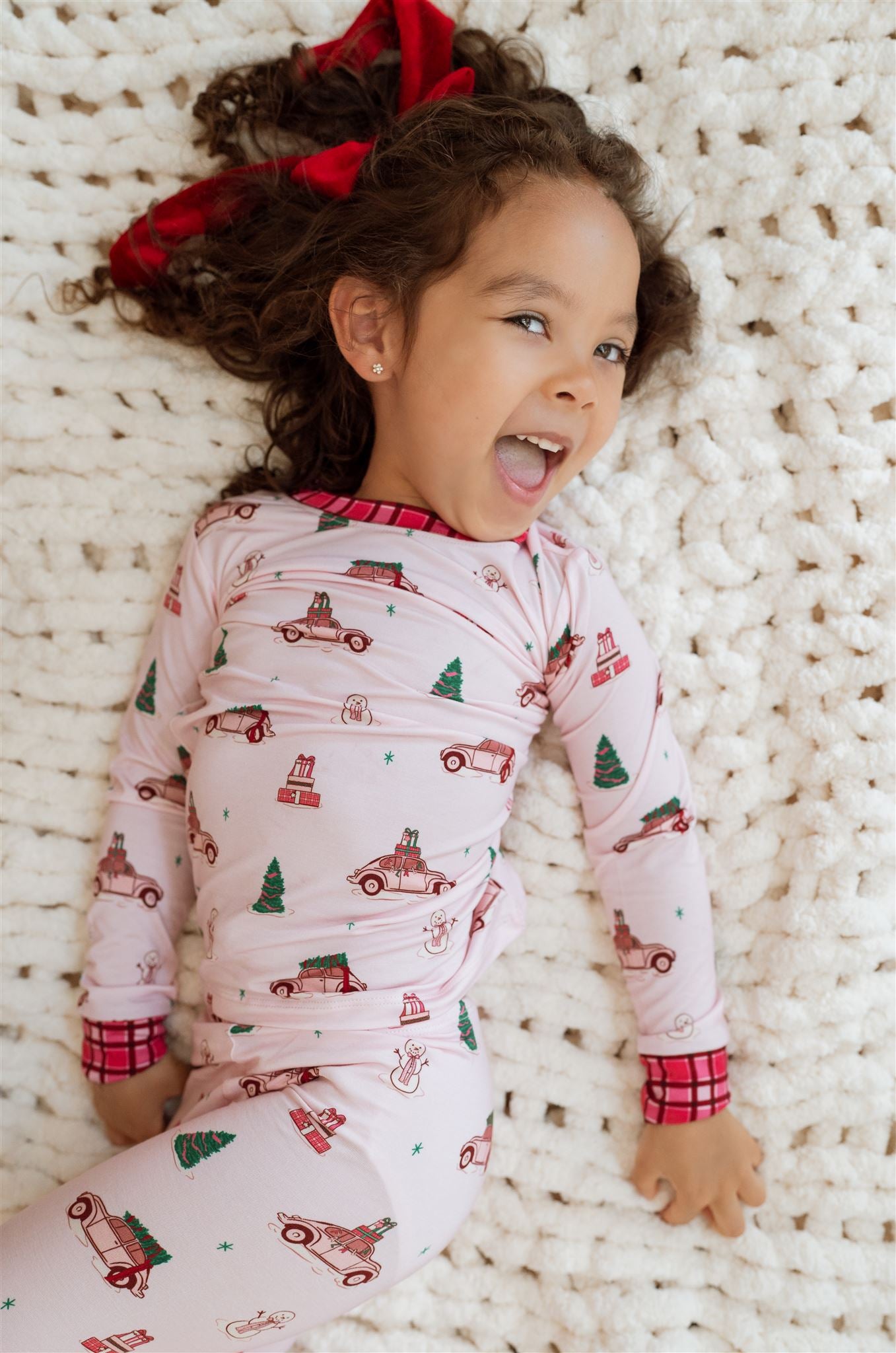 Pink Holly Jolly Cruisers Two Piece Set