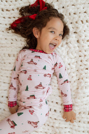 Pink Holly Jolly Cruisers Two Piece Set